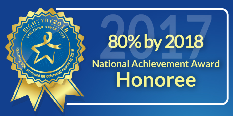 2017 80% by 2018 National Achievement Award Honoree