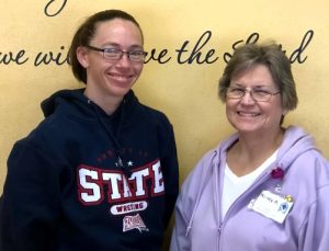 Candice Nelson and Nancy Andel, activity professionals at Strand-Kjorsvig Living Center in Roslyn, SD.