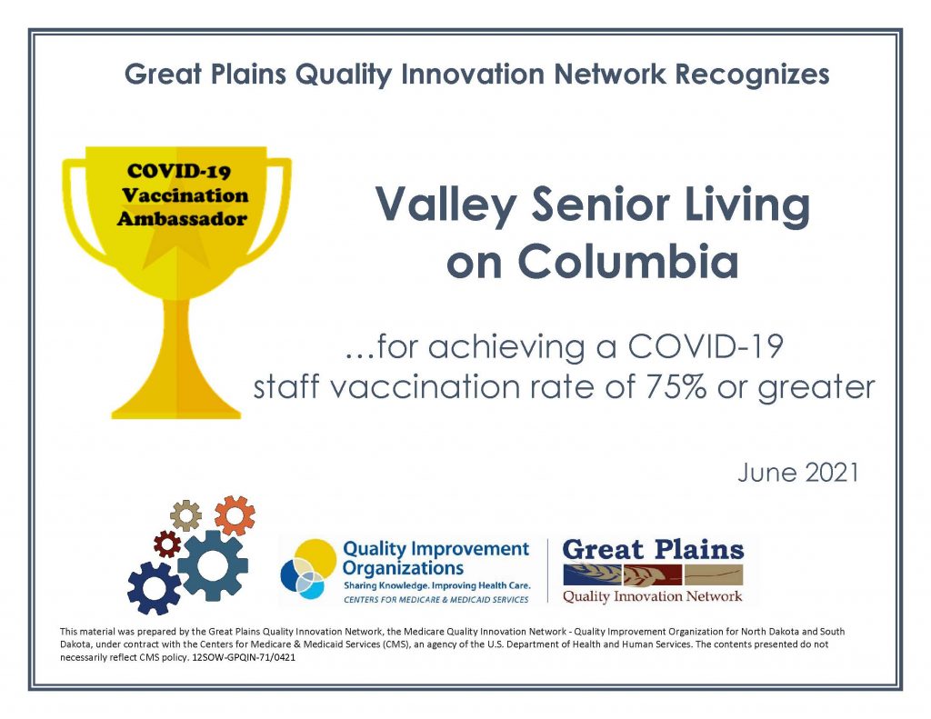 Valley Senior Living on Columbia