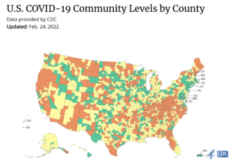 COVID-19 Community Levels by County