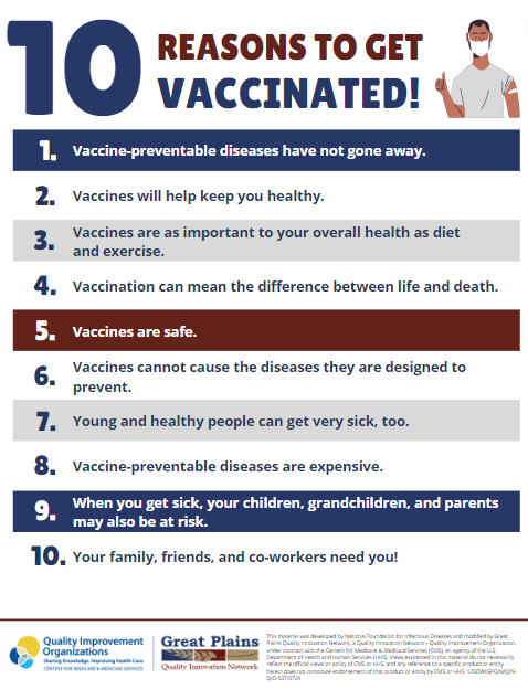 10 reasons to get vaccinated 